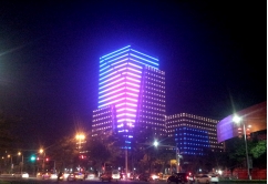 LED视频灯条 - 福建惠安建筑业发展大厦